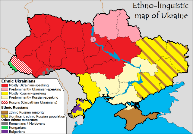 Ethno summary map ukraine