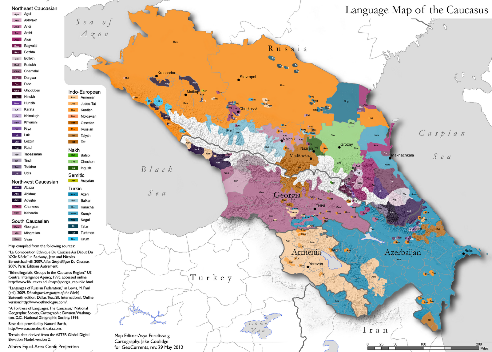 Asia Road Map: Caucasus, Georgia, Armenia, Azerbaijan Map Free Download ...